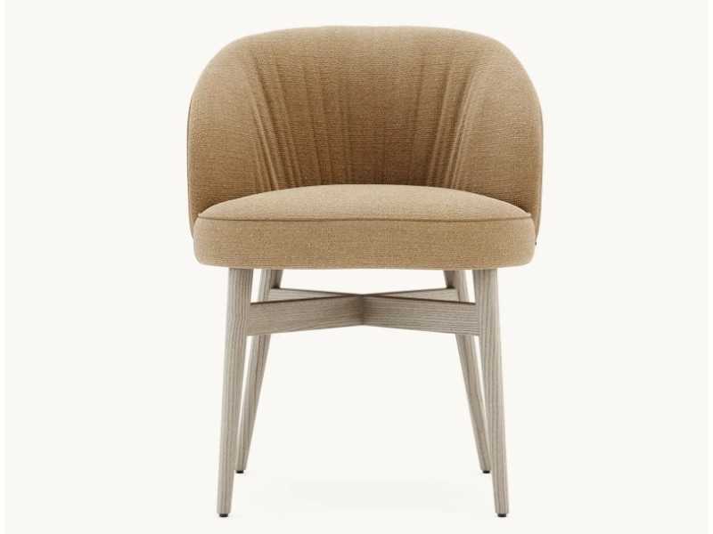 Designer chair with solid wood structure - NOVAC