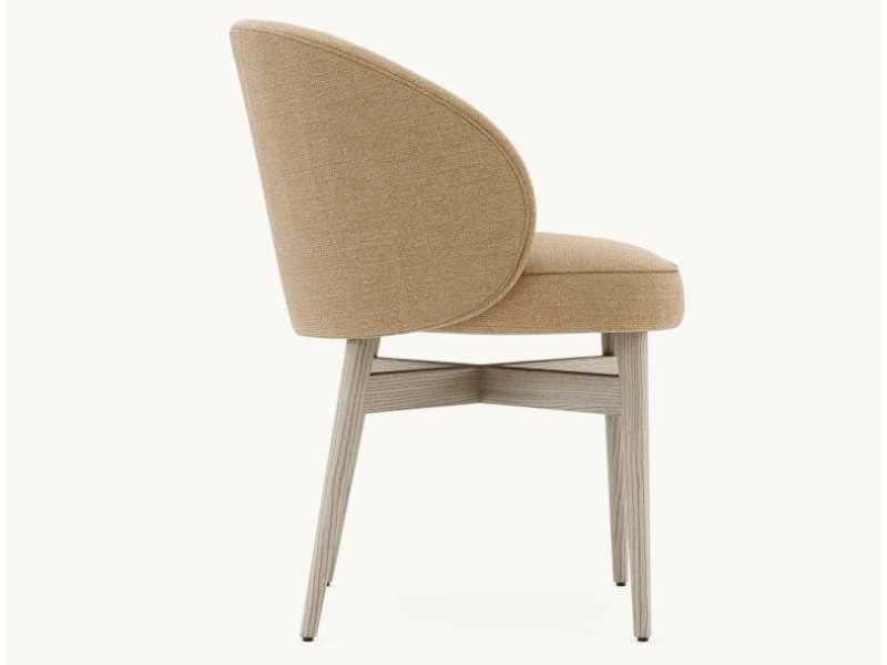 Designer chair with solid wood structure - NOVAC