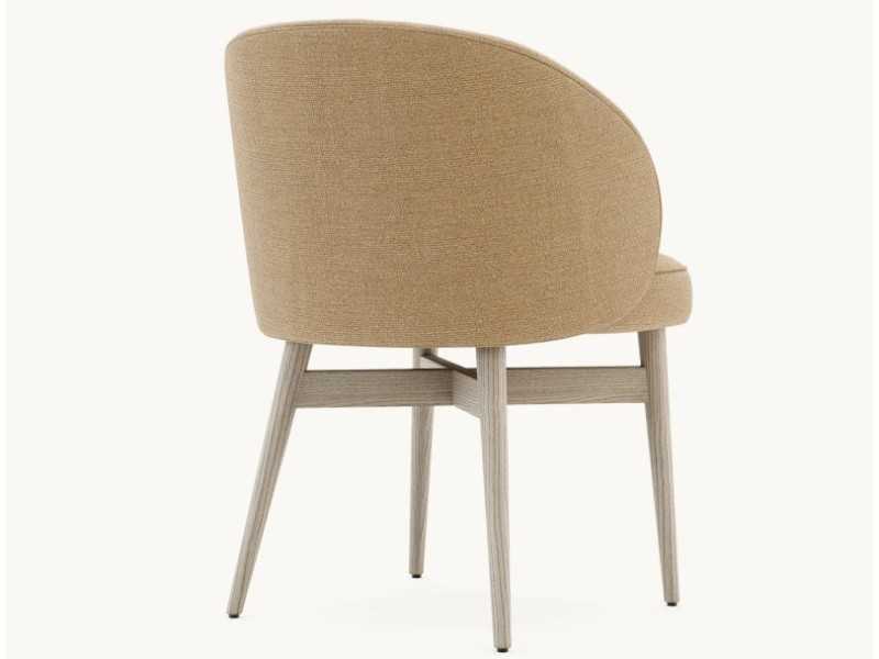 Designer chair with solid wood structure - NOVAC