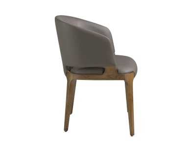 Designer chair with solid wood structure - DURBUY