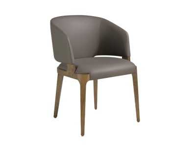 Designer chair with solid wood structure - DURBUY