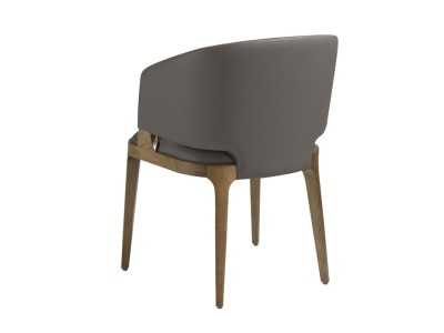 Designer chair with solid wood structure - DURBUY