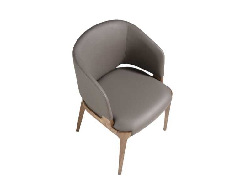 Designer chair with solid wood structure - DURBUY