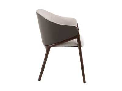 Chaise design avec accoudoirs et structure en bois massif - NATALIE Chaise design avec accoudoirs et structure en bois massif - NATALIE