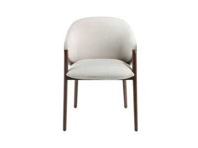 Chaise design avec accoudoirs et structure en bois massif - NATALIE Chaise design avec accoudoirs et structure en bois massif - NATALIE