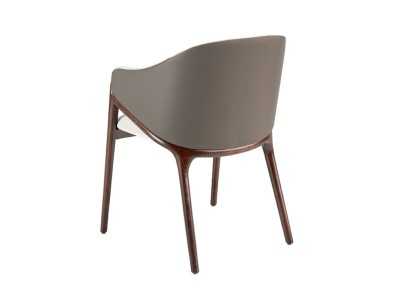 Chaise design avec accoudoirs et structure en bois massif - NATALIE Chaise design avec accoudoirs et structure en bois massif - NATALIE