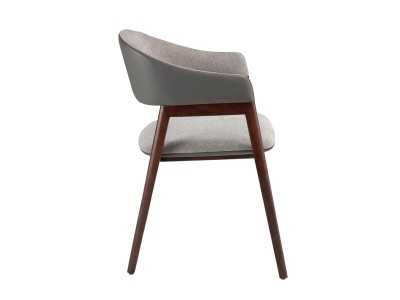 Chaise design avec accoudoirs en bois massif - XIMENA