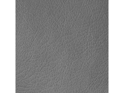 Leather upholstered armchair with stainless steel legs - PADUA