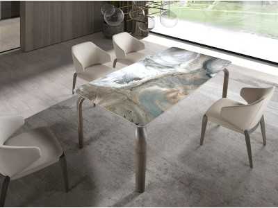 Silla de diseño tapizada con estructura de roble macizo - NURIA