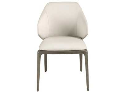 Chaise design tapissé avec structure en chêne massif - NURIA