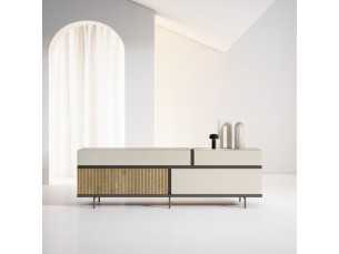 Buffet design laqué avec piètement en acier laqué époxy - ODILÓN 2