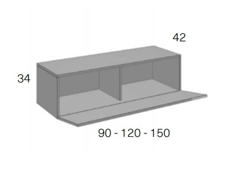 Buffet design laqué avec piètement en acier laqué époxy - ODILÓN