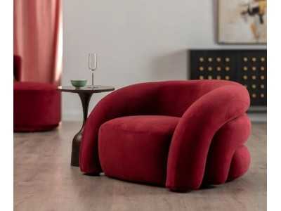 Fauteuil design tapissé de velours - DAVIDE Fauteuil design tapissé de velours - DAVIDE