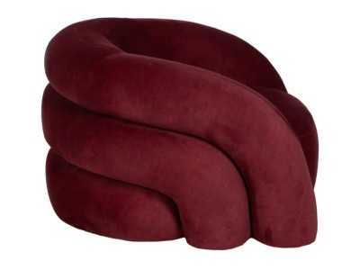 Fauteuil design tapissé de velours - DAVIDE Fauteuil design tapissé de velours - DAVIDE