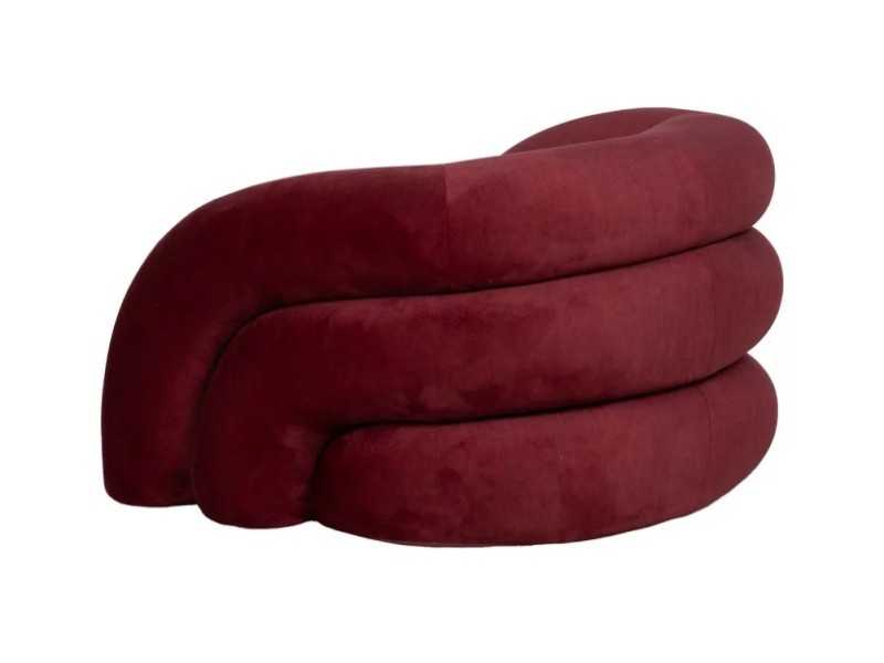 Sillón de diseño tapizado en terciopelo - DAVIDE