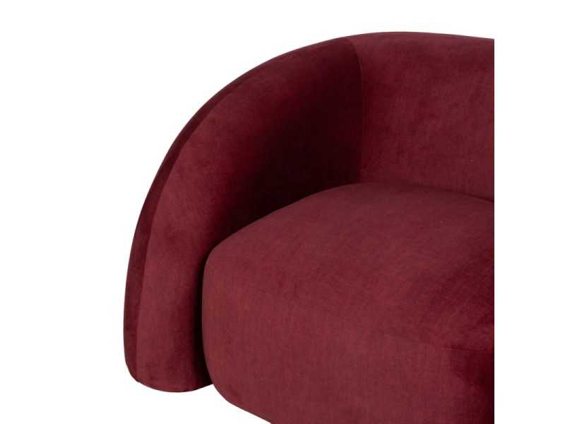 Fauteuil design tapissé de velours - DAVIDE