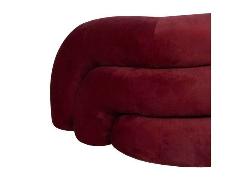 Fauteuil design tapissé de velours - DAVIDE