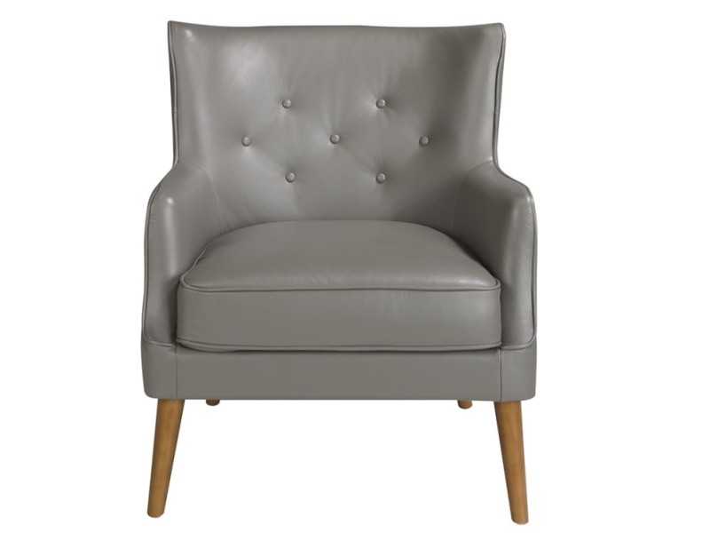 Fauteuil Chester tapissé de cuir - DODO