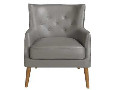 Fauteuil Chester tapissé de cuir - DODO