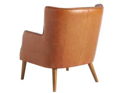 Fauteuil Chester tapissé de cuir - DODO