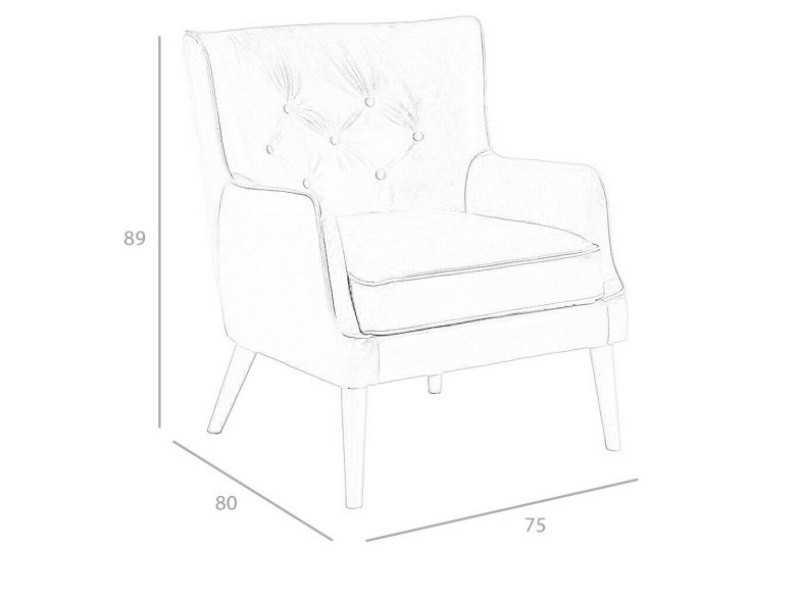 Fauteuil Chester tapissé de cuir - DODO