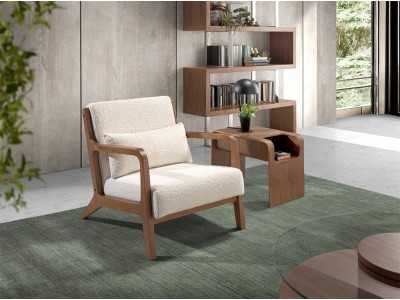 Fauteuil design en bois apparent - PAOLO