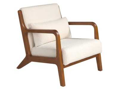 Fauteuil design en bois apparent - PAOLO