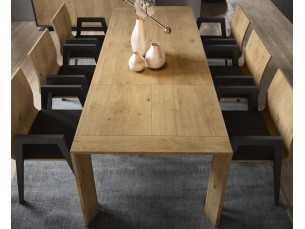 Extendable dining table in oak, walnut or lacquered - TREVISO 2
