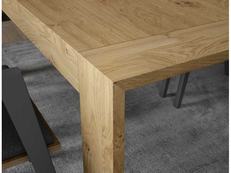 Table à manger extensible en chêne, noyer ou laqué - TREVISO