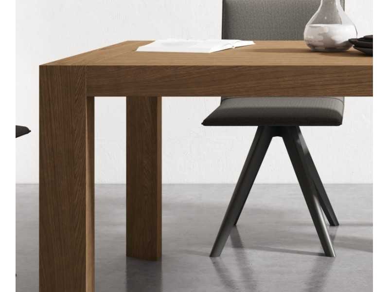 Table à manger extensible en chêne, noyer ou laqué - TREVISO