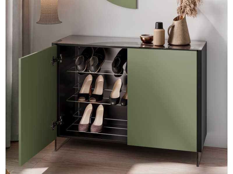Lacquered shoe rack - DENVER