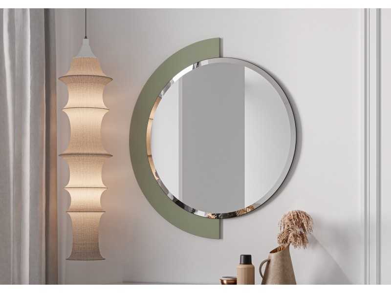 Miroir design rond et laqué - DENVER