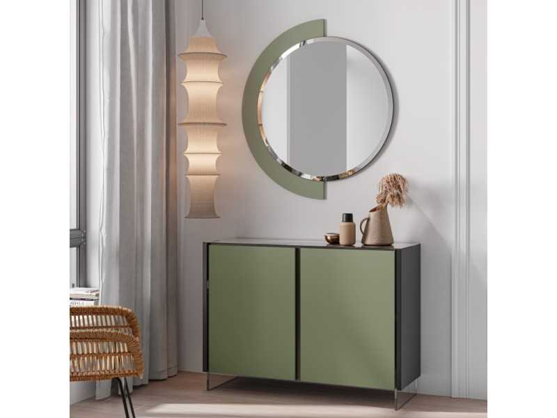 Round and lacquered designer mirror - DENVER