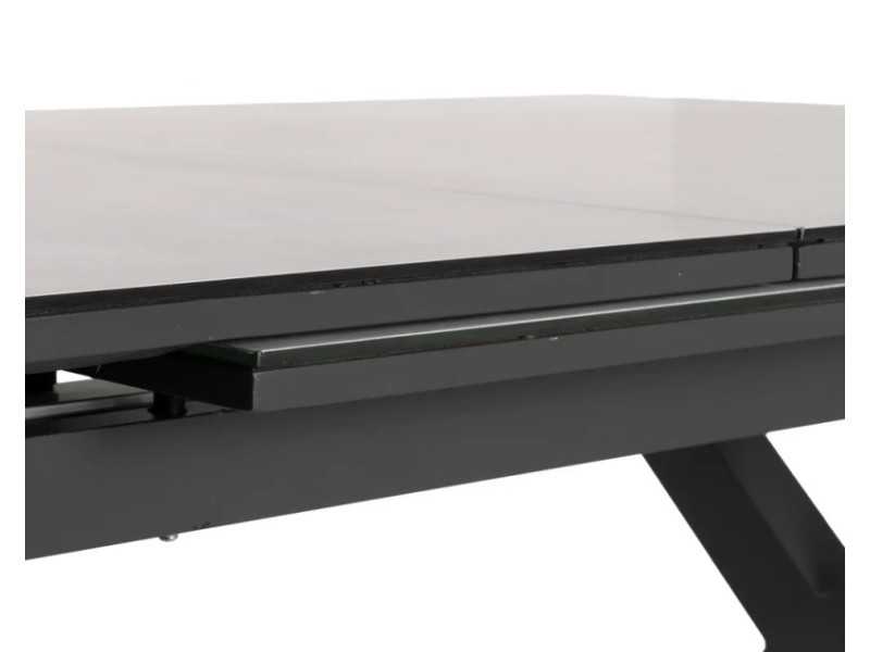 Table de jardin extensible avec plateau en porcelaine et structure en aluminium - HITZE