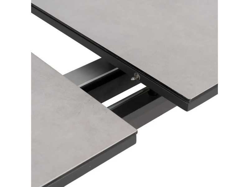 Table de jardin extensible avec plateau en porcelaine et structure en aluminium - HITZE