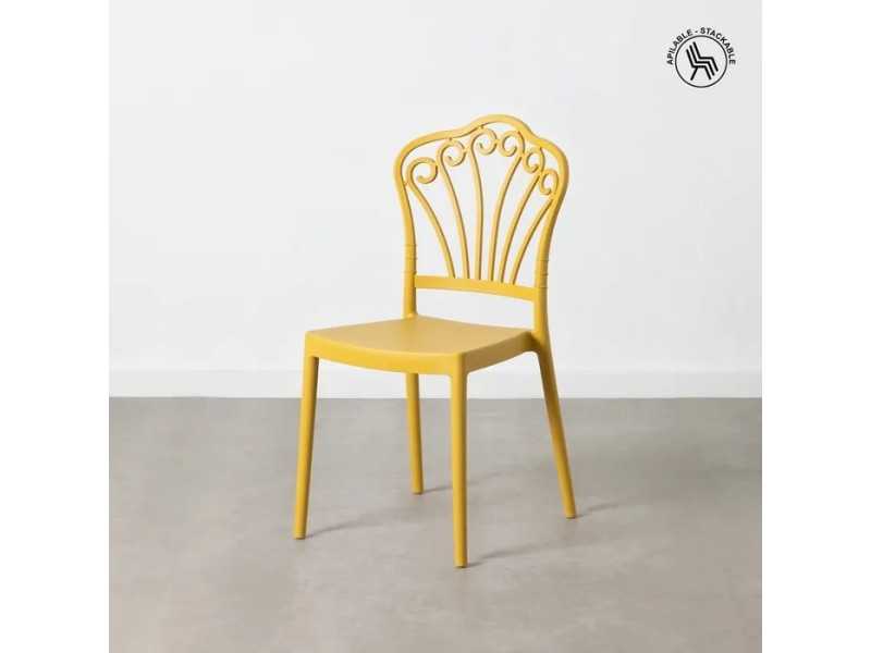 Yellow garden chair - NELKE AMARILLO