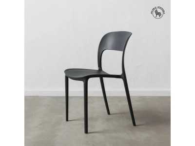 Dark gray garden chair - SONNIG