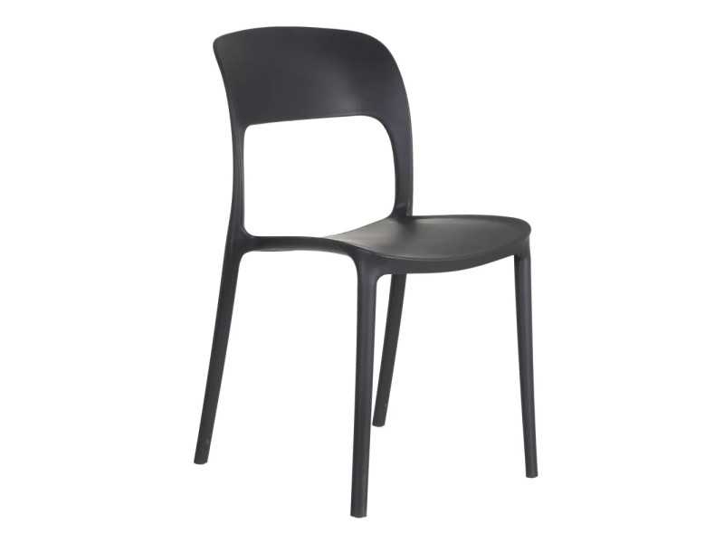 Dark gray garden chair - SONNIG