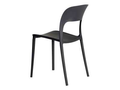 Dark gray garden chair - SONNIG