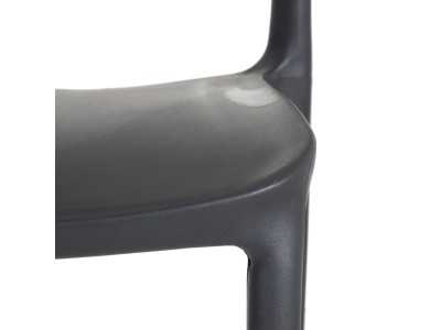 Dark gray garden chair - SONNIG