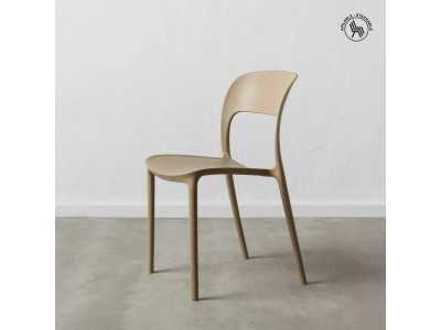 Beige garden chair - SONNIG