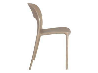 Beige garden chair - SONNIG