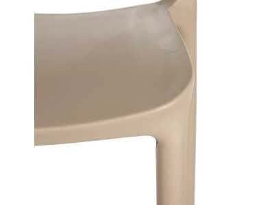 Beige garden chair - SONNIG