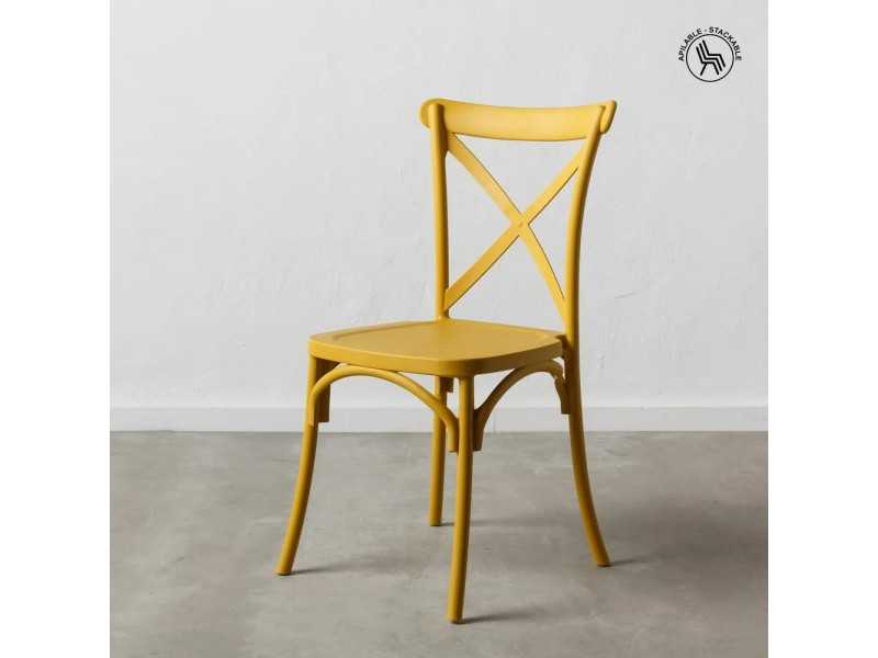 Chaise de jardin jaune - CHRISTA JAUNE
