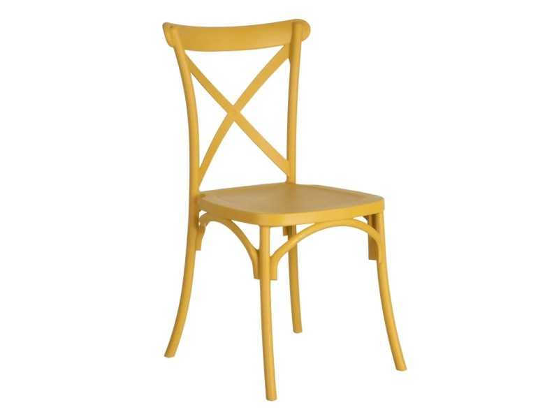 Chaise de jardin jaune - CHRISTA JAUNE