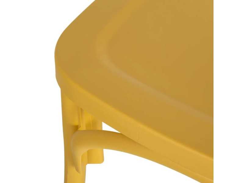 Silla de jardín color amarillo - CHRISTA JAUNE