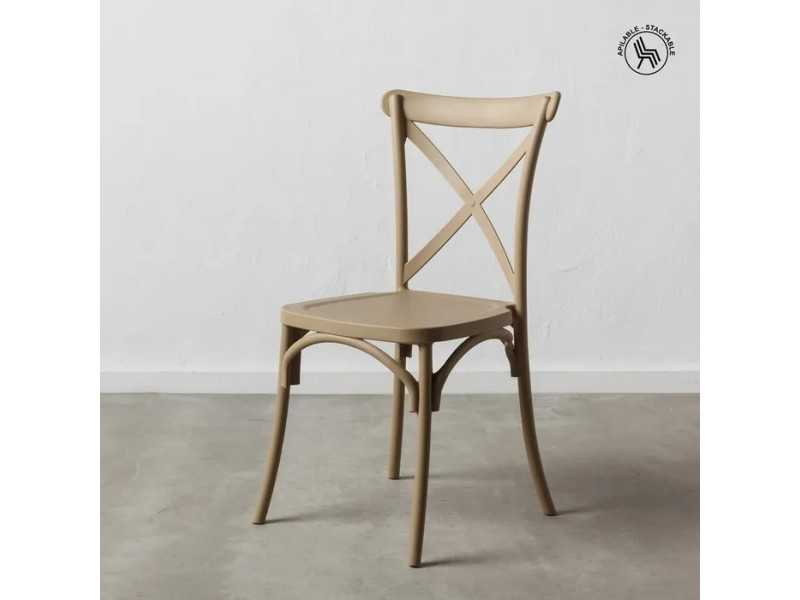 Chaise de jardin beige - CHRISTA BEIGE