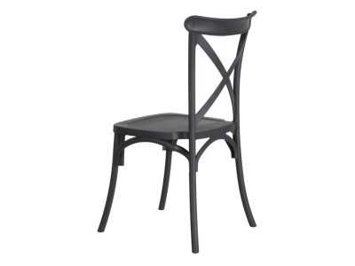 Dark gray garden chair - CHRISTA