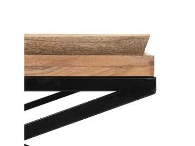 Mesa de centro en madera con estructura en hierro lacado - KELLNERIN