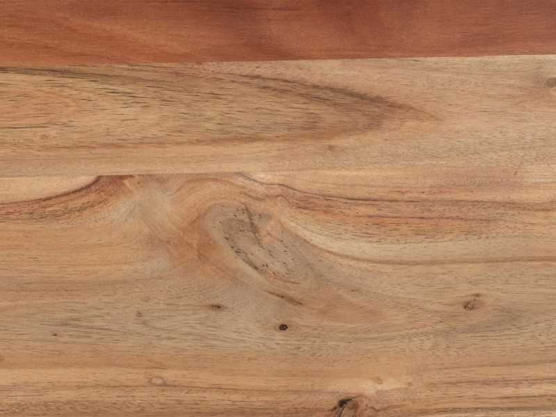 Table basse en bois et structure en fer laqué - KELLNERIN